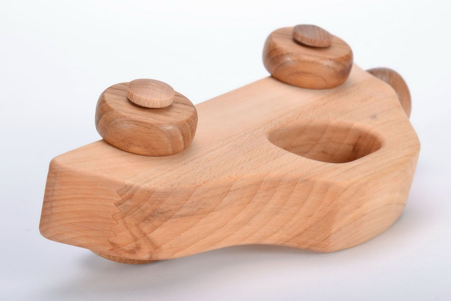 Деревянная игрушка-каталка Машинка фото 1