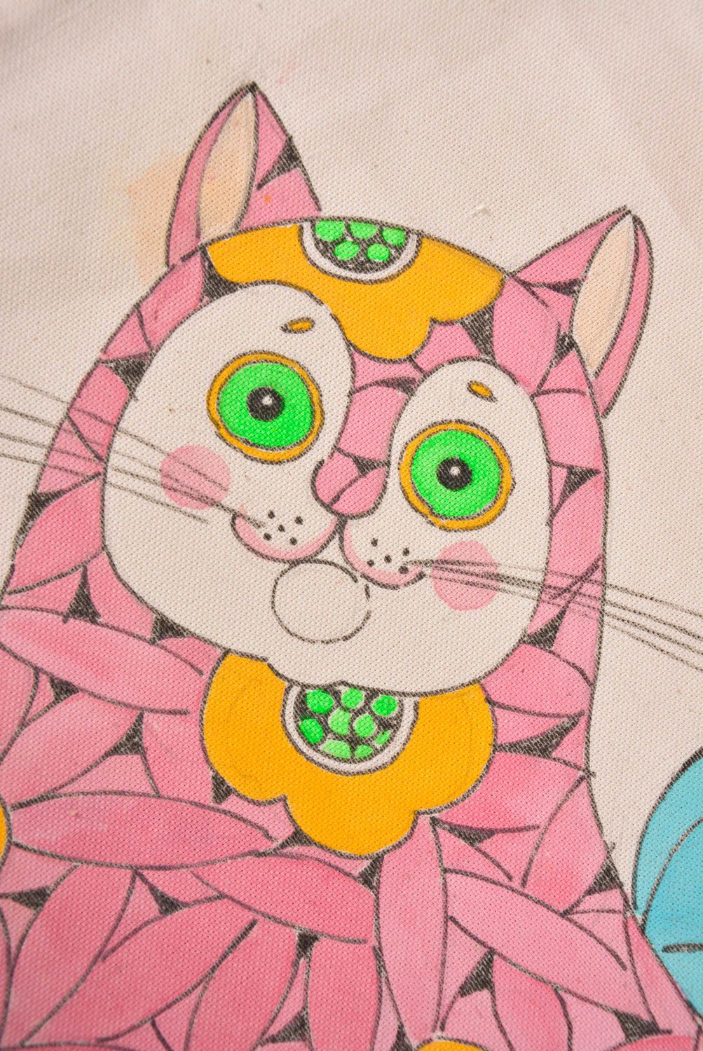 Handmade Stoff Tragetasche Designer Tasche Damen Accessoire Stoff Tasche groß  foto 2