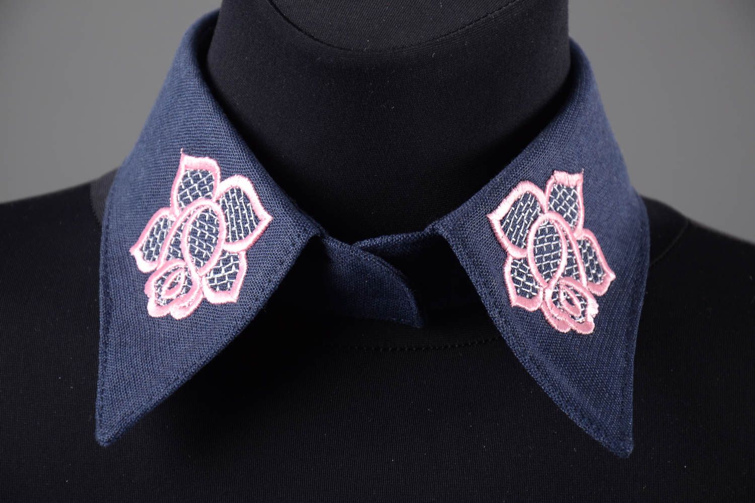 Unusual handmade removable collar stylish collar fashion accessories for girls photo 1