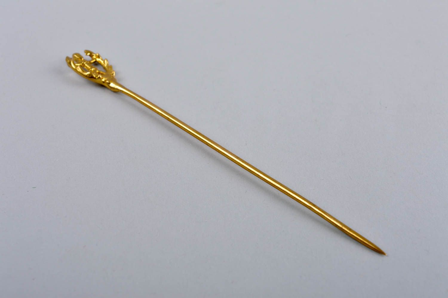 Handmade brass accessory stylish hair stick beautiful metal hair stick photo 2