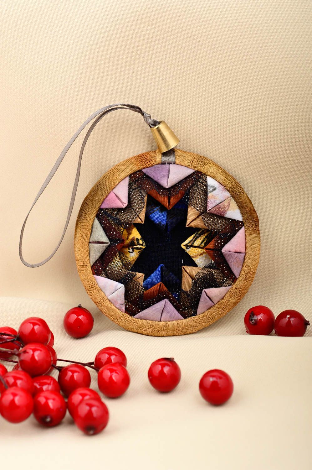 Christmas toy pendant handmade present soft star gift decorative use only photo 1