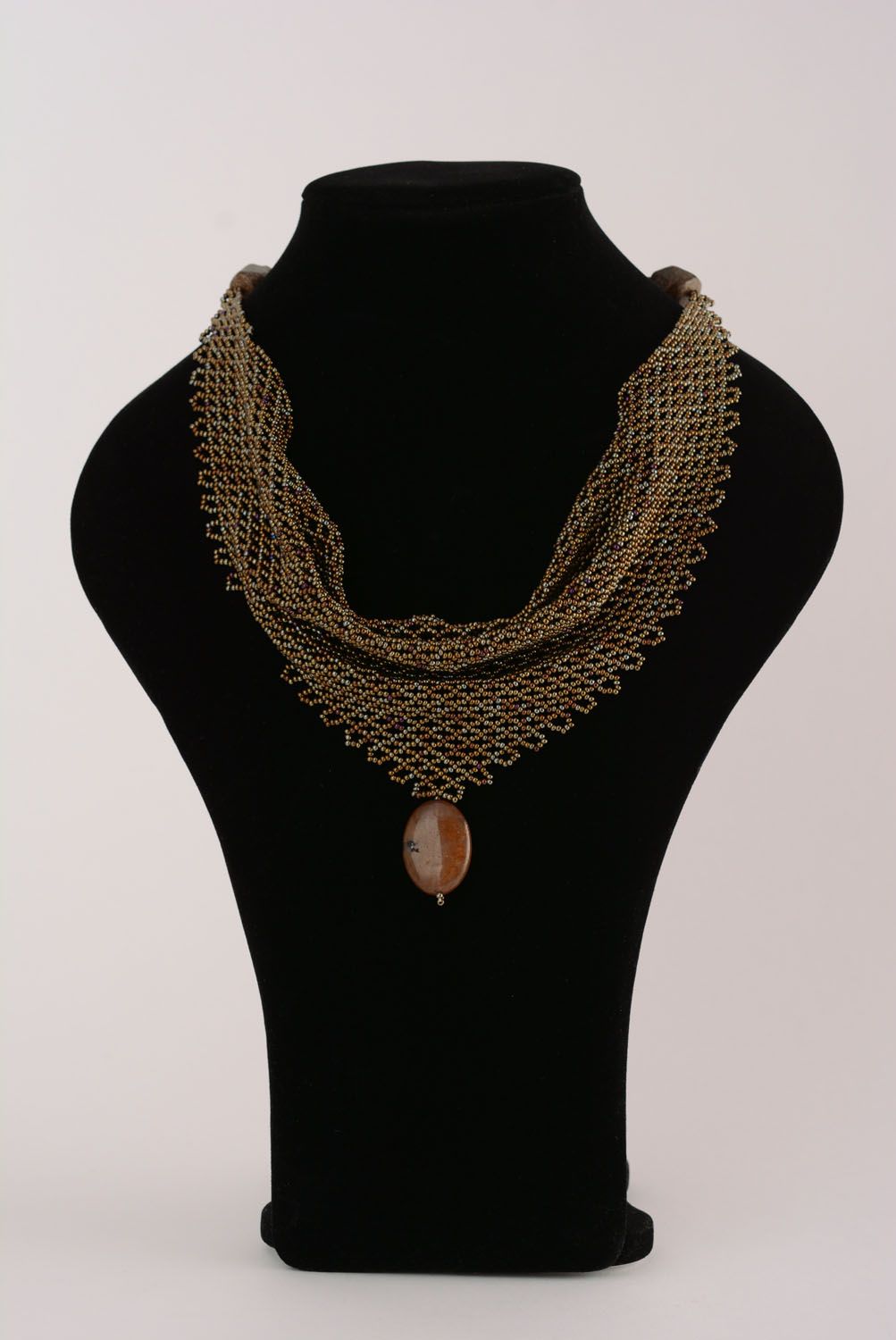 Beaded necklace Kerchief photo 3