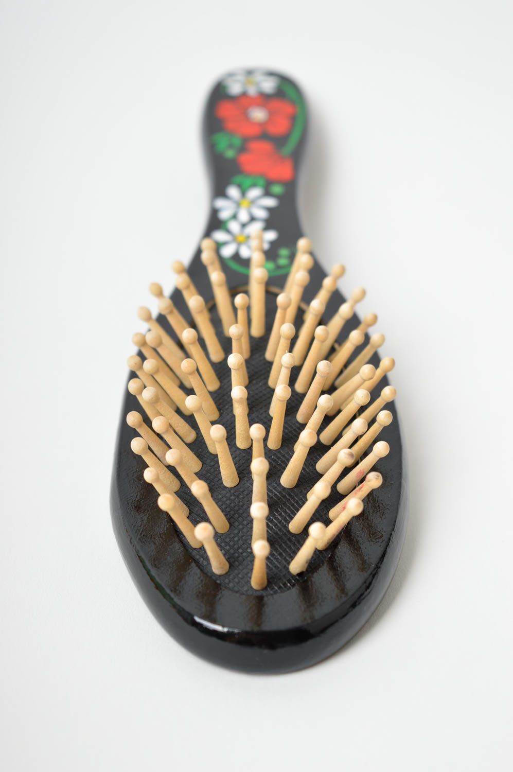 Handmade Haarbürste aus Holz Haare Pflege Damen Accessoire Geschenk originell foto 4