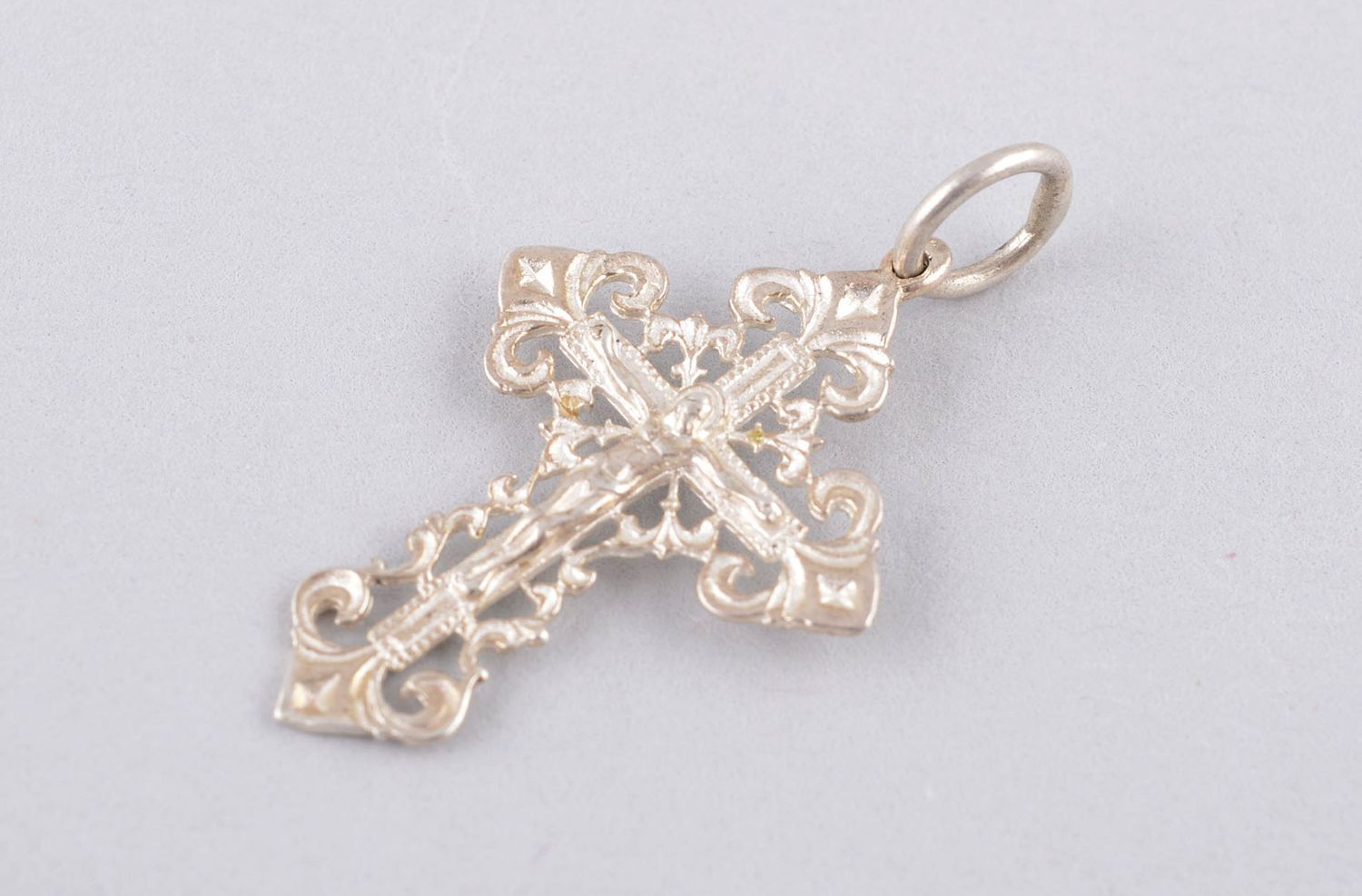 Handmade cross necklace bronze cross pendant necklace designer accessories photo 1