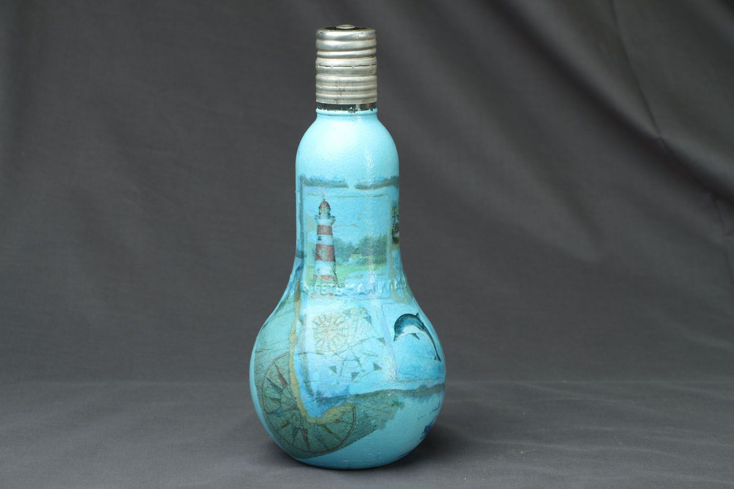 Декоративная бутылка Морская фото 1