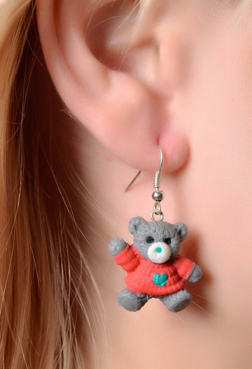 Earrings Bears photo 4