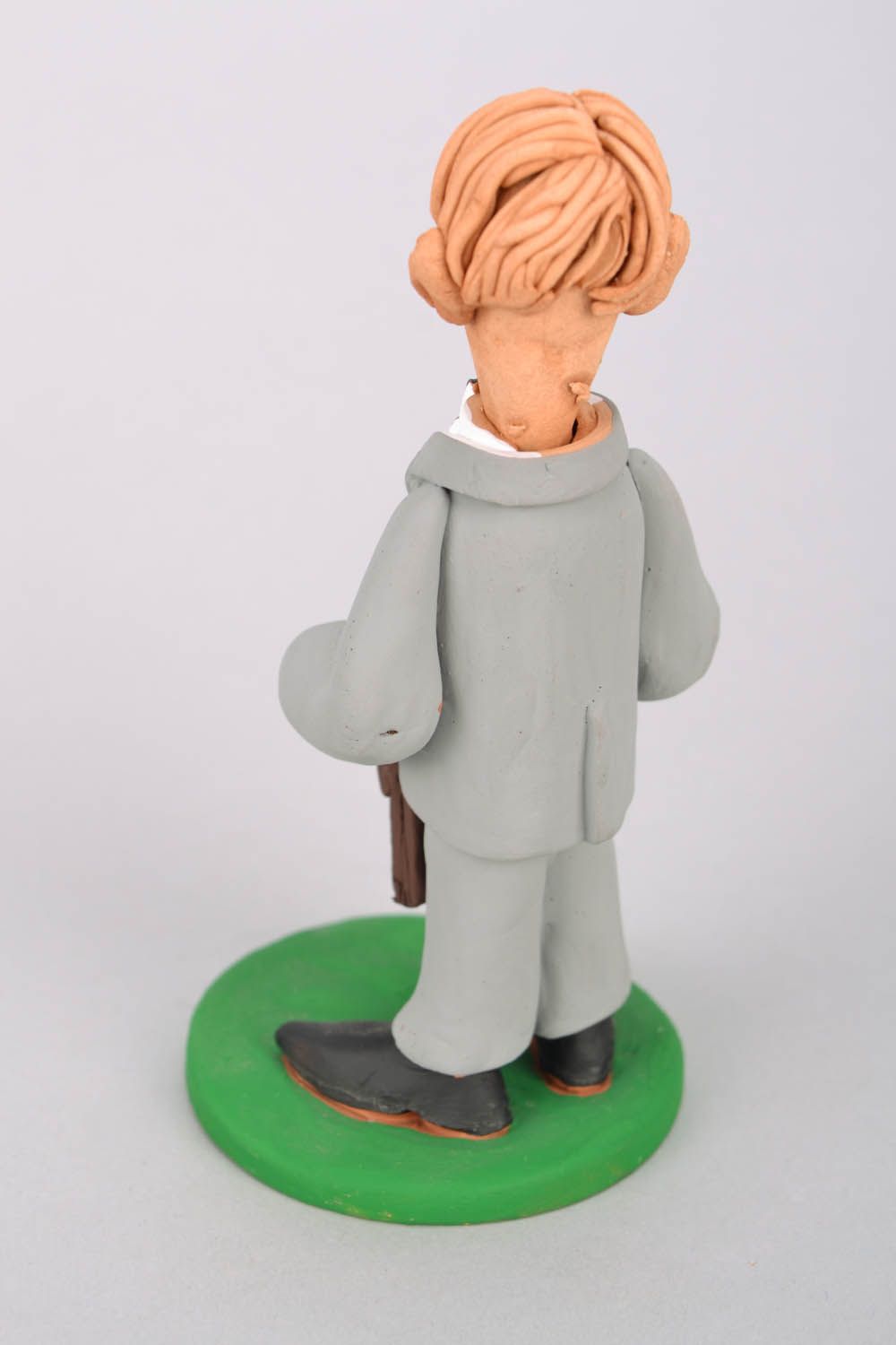 Handmade ceramic figurine Manager photo 5