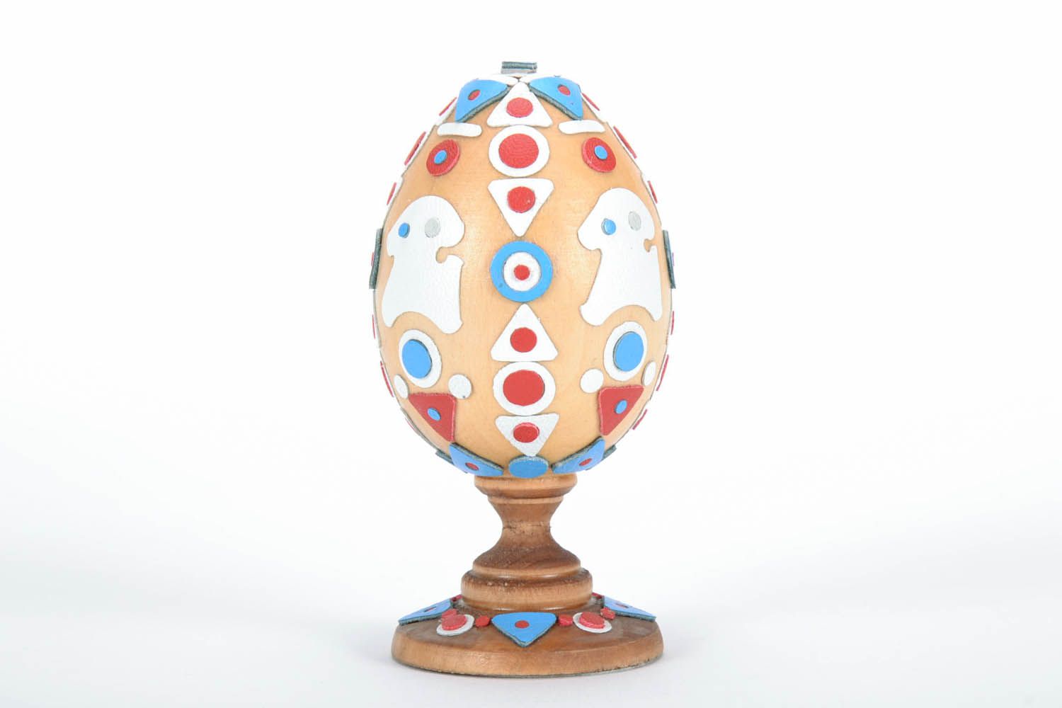 Wooden Easter egg with holder photo 2