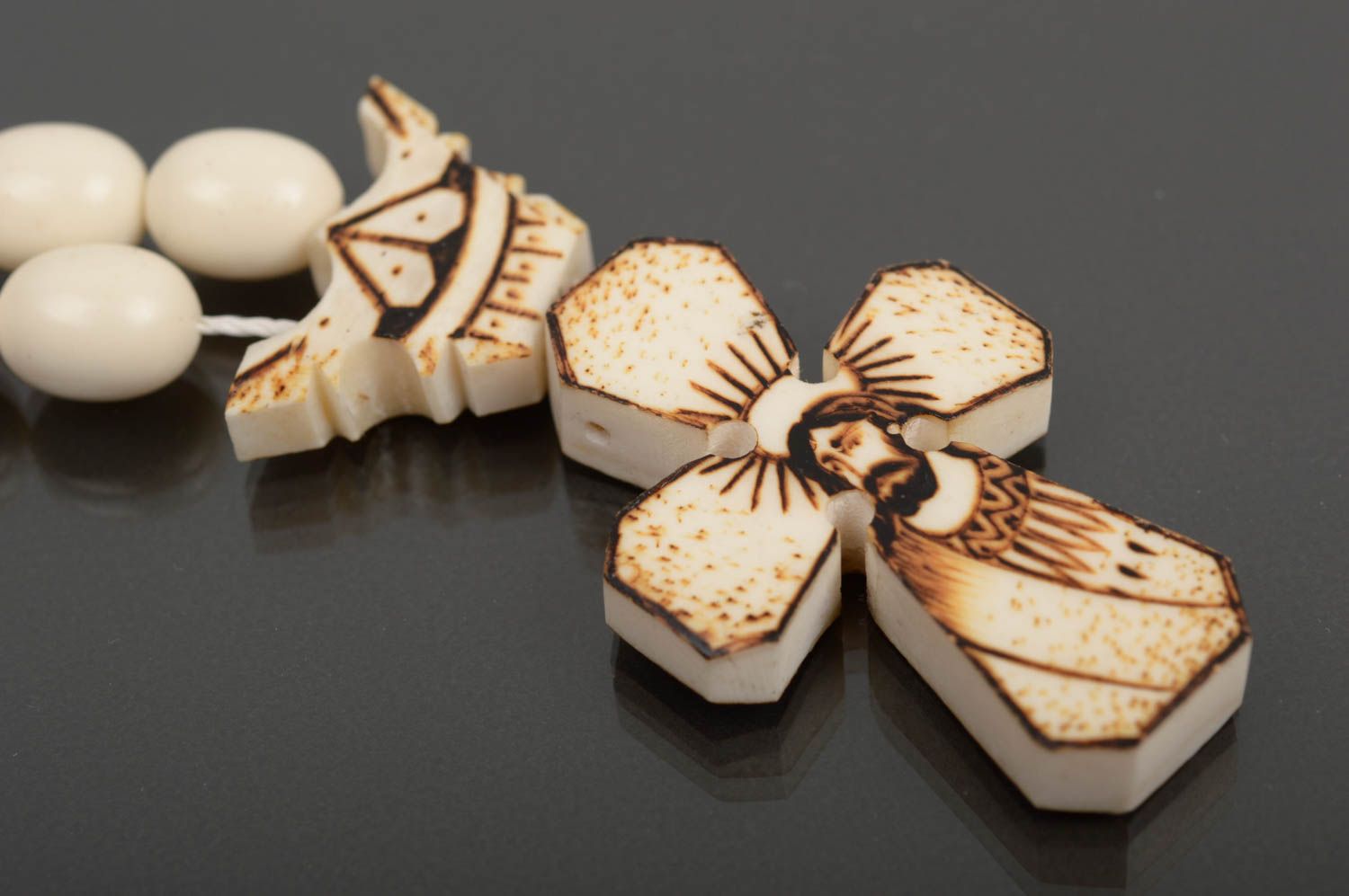 Unusual handmade rosary beads make accessory prayer beads religious gift photo 3