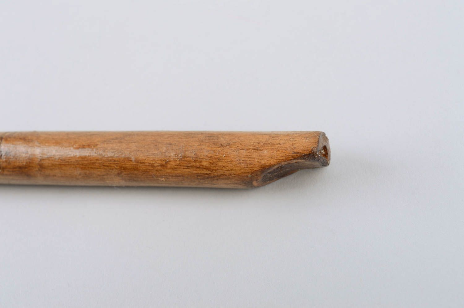 Деревянная дудочка ручной работы музыкальный инструмент эко декор для дома фото 3