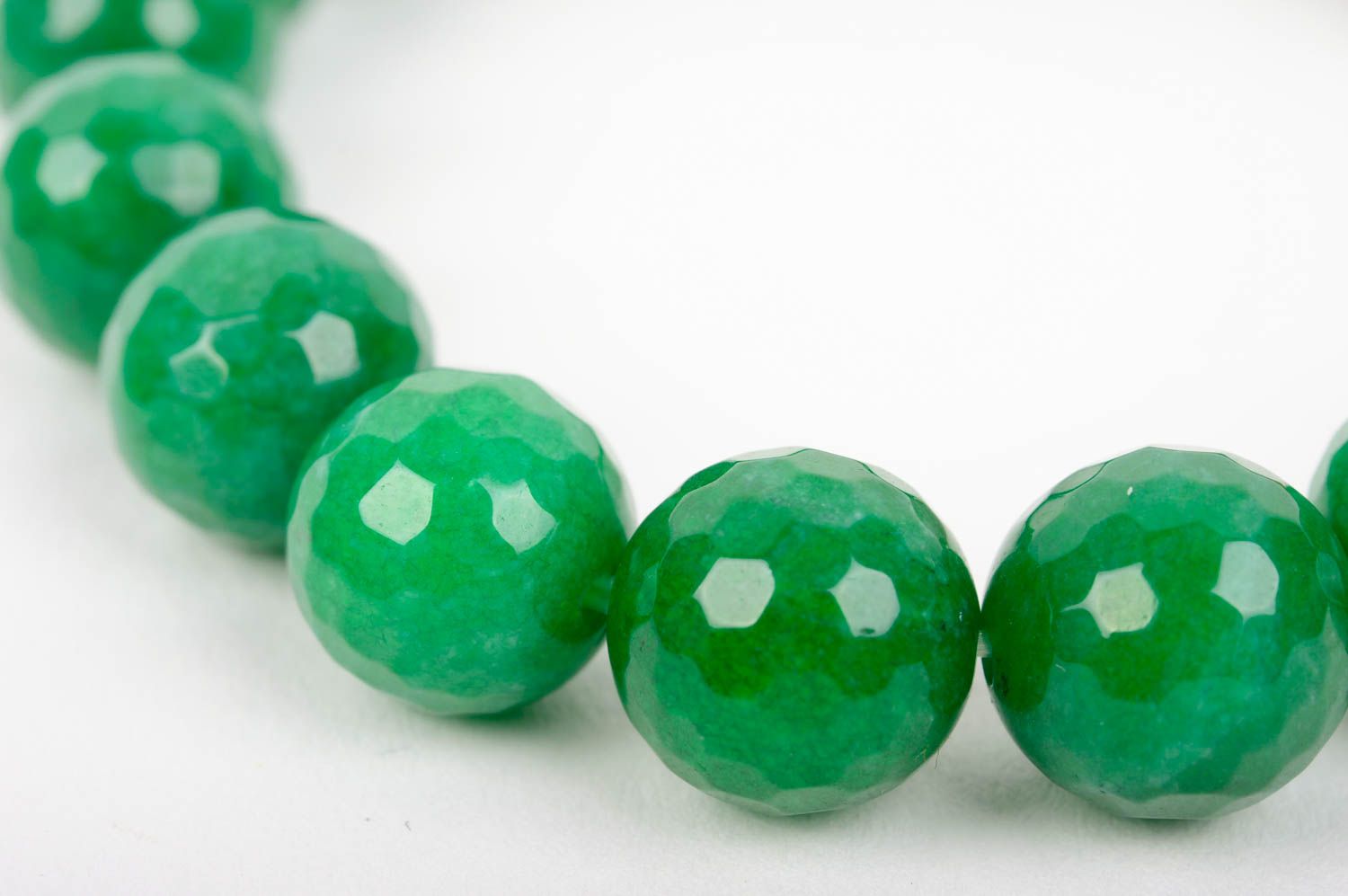 Bracelet pierres naturelles Bijou fait main vert Cadeau femme original délicat photo 5