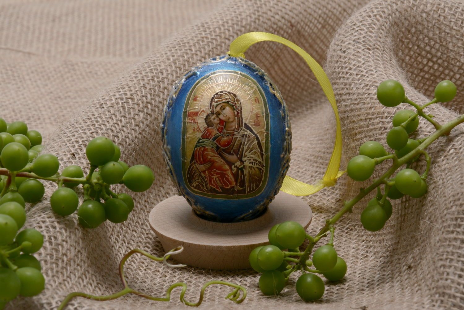 Подвеска-яйцо Божья матерь фото 1