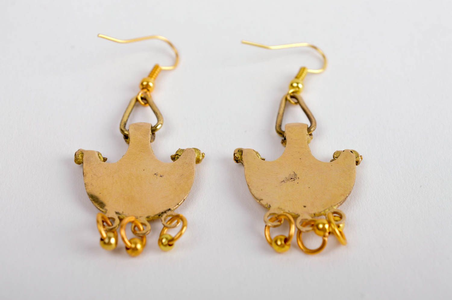 Long earrings handmade earrings metal jewelry fashion accessories gifts for girl photo 4