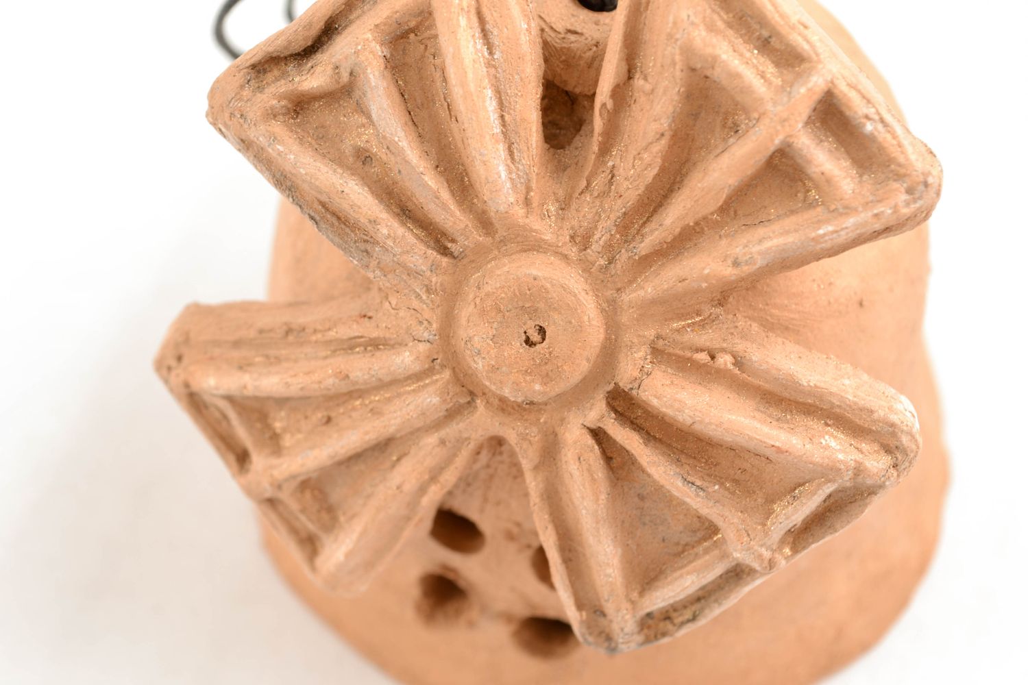 Керамический колокольчик ручной работы Мельница фото 4