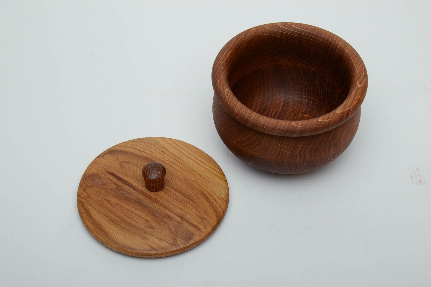 Pentola in legno per miele fatta a mano stoviglie in legno utensili domestici foto 3