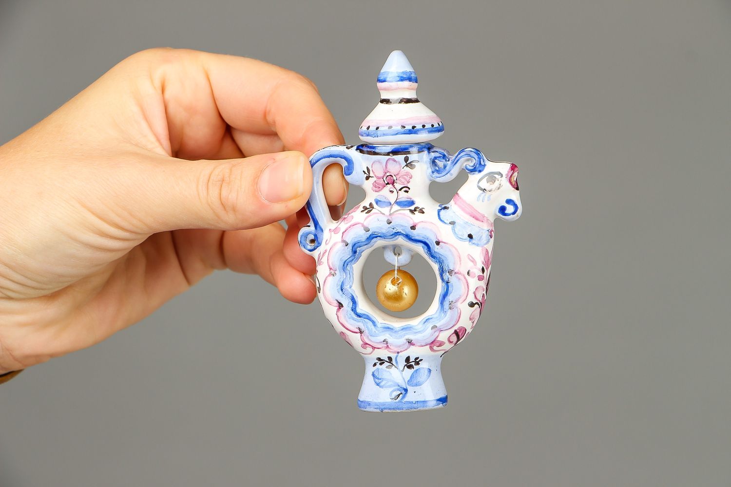 Vase cruche en céramique miniature fait main photo 4
