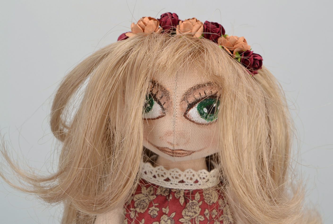 Интерьерная текстильная кукла Лейла фото 4