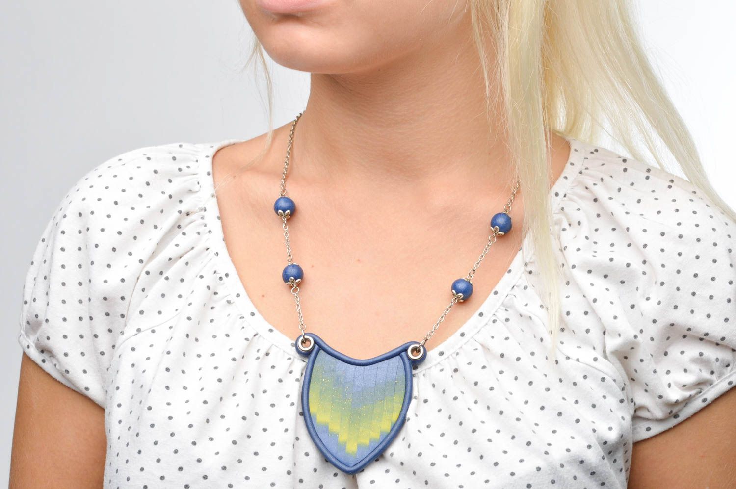 Womens handmade plastic pendant fashion trends costume jewelry designs photo 3