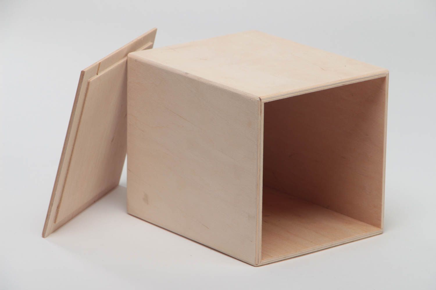 Beautiful handmade designer large plywood blank box for spices DIY photo 3