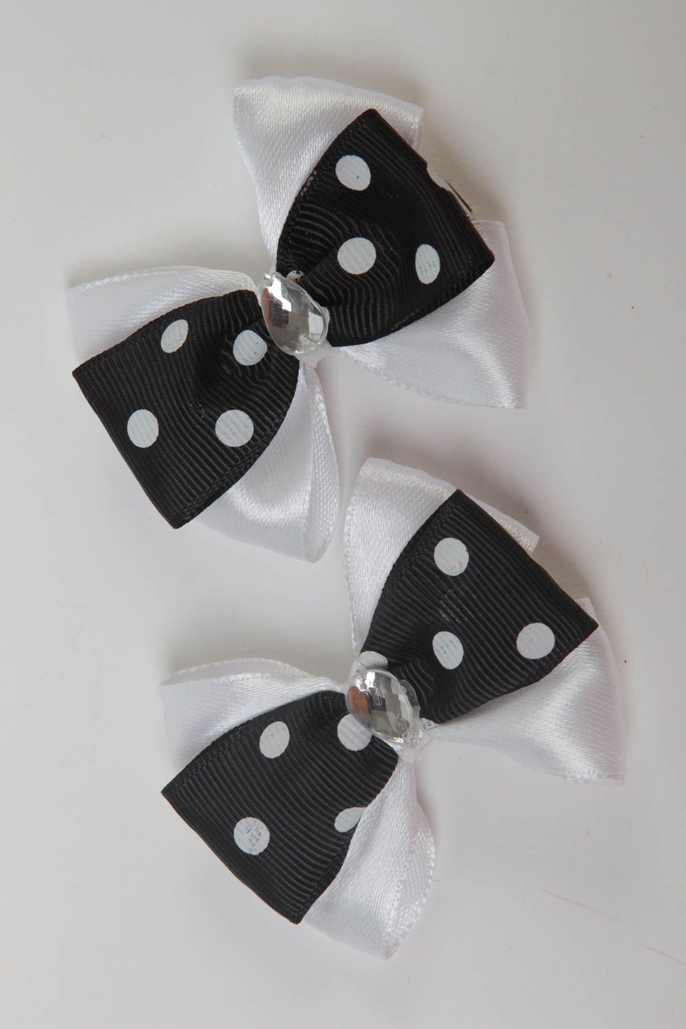 Baby hair accessories set of handmade bow hair clips cute bows for hair photo 2
