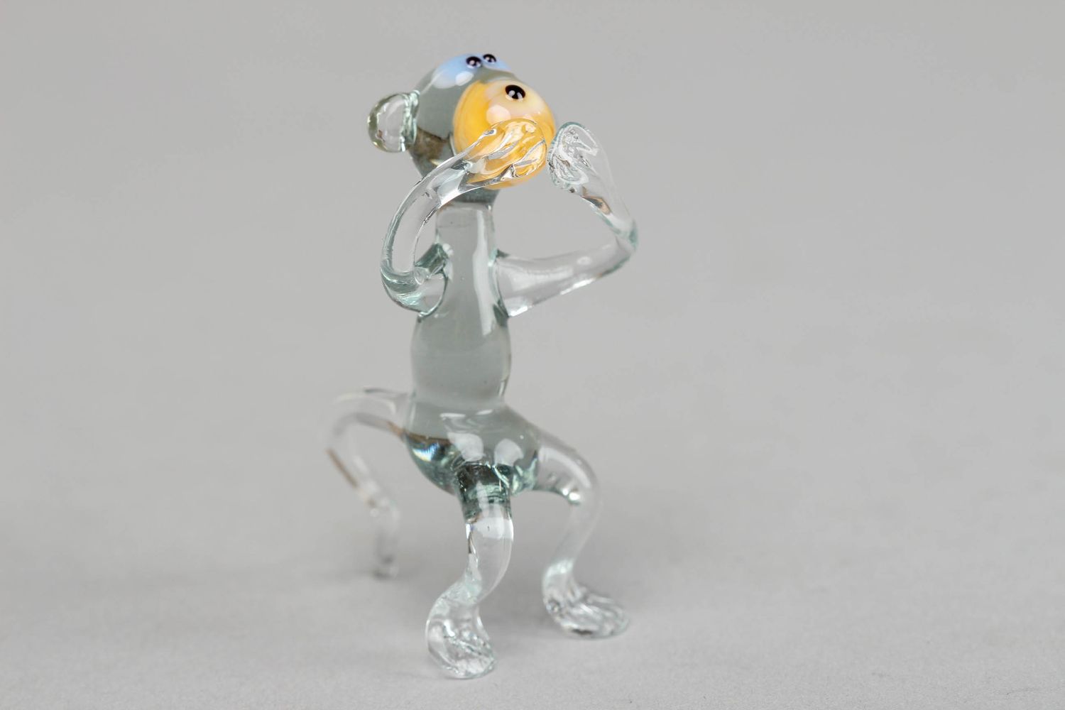 Cute lampwork glass figurine of monkey photo 1