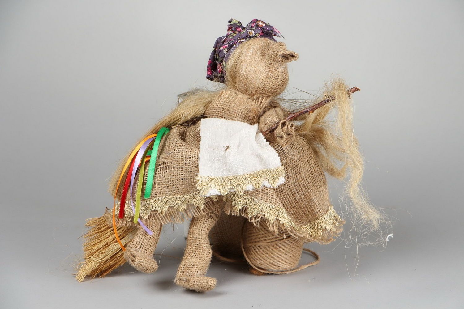 Puppe-Motanka aus Stoff Baba Jaga foto 1