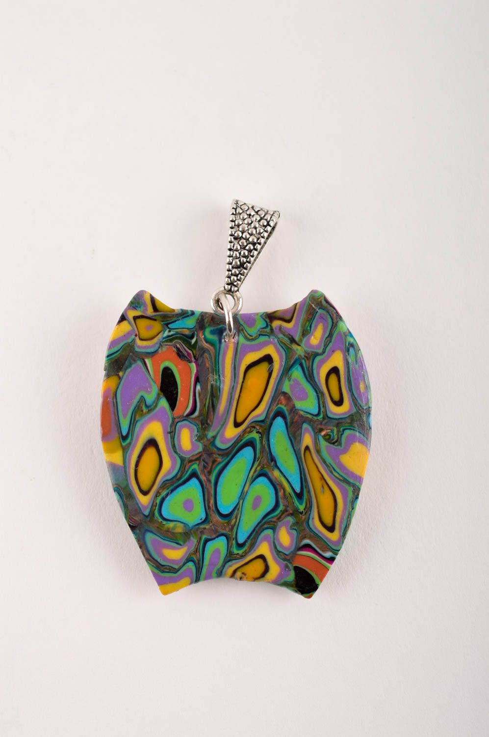 Beautiful handmade plastic pendant design fashion trends polymer clay ideas photo 4