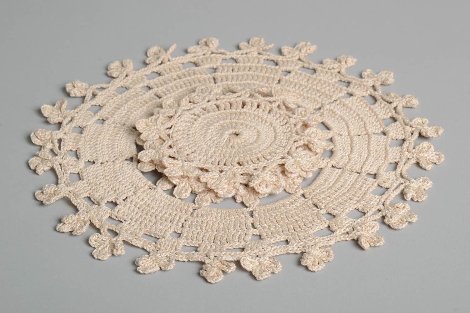 Servilletas crochet hechas a mano textil para el hogar decoración de mesa foto 4