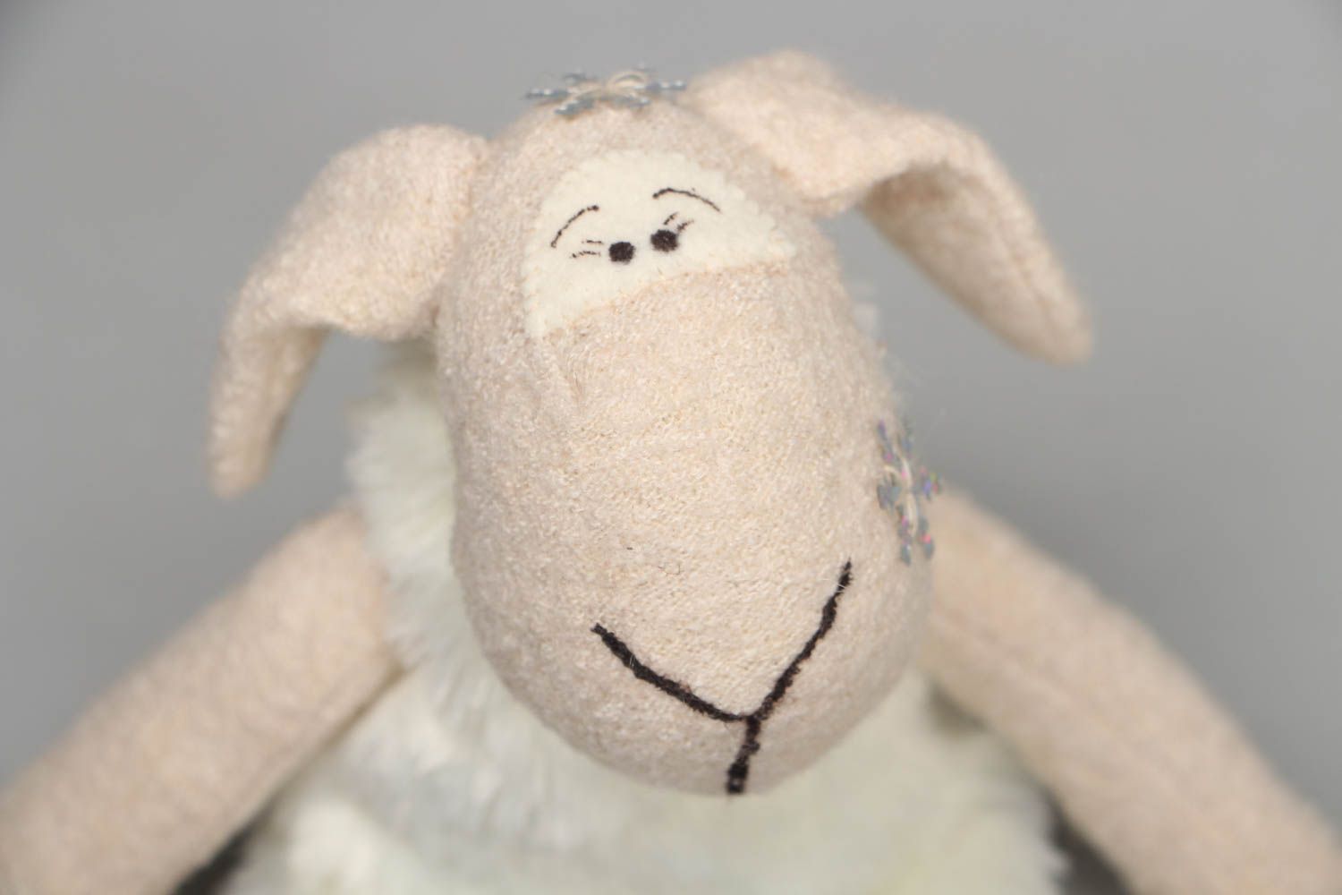 Handmade textile soft toy Sheep photo 2