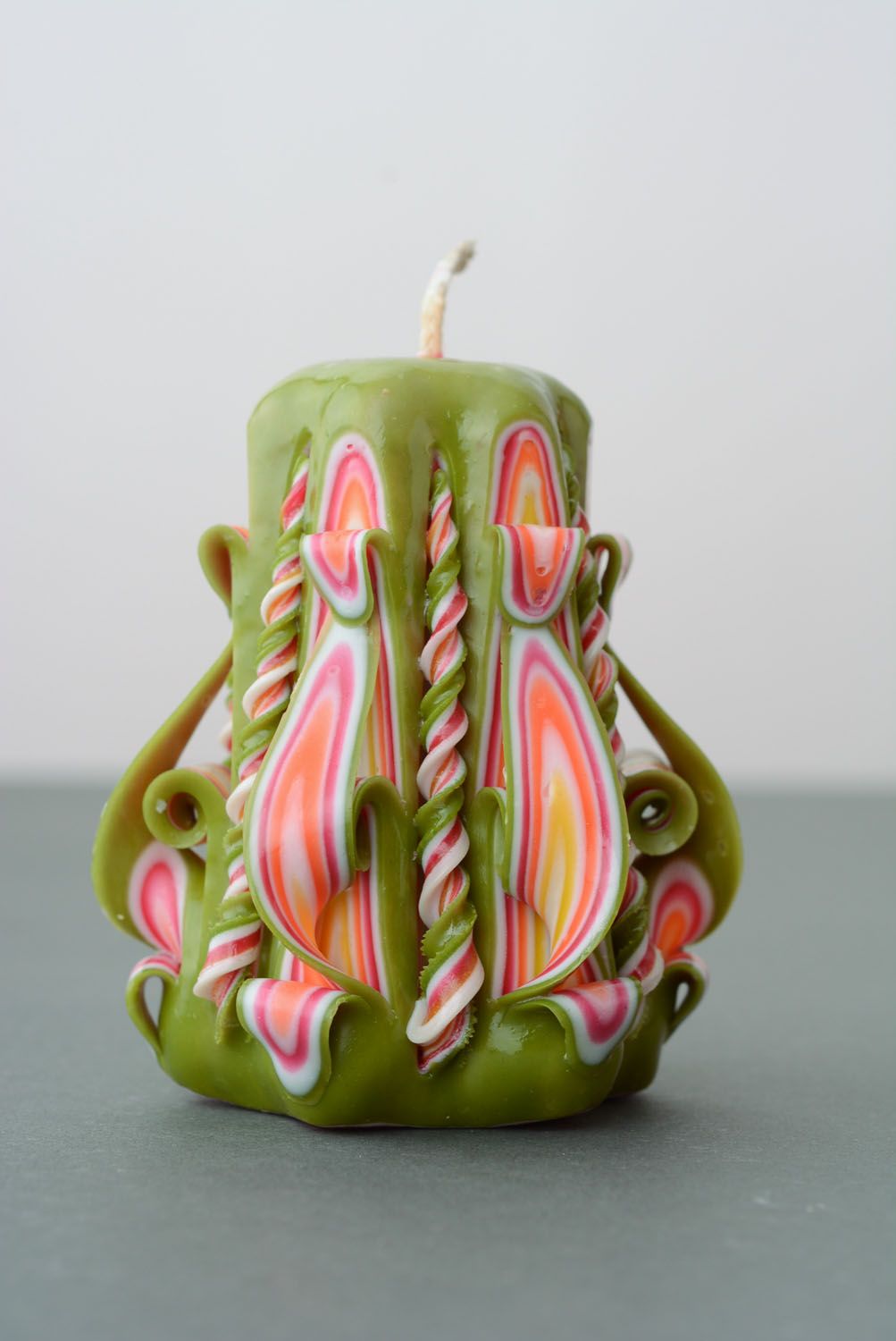 Small carved candle photo 5