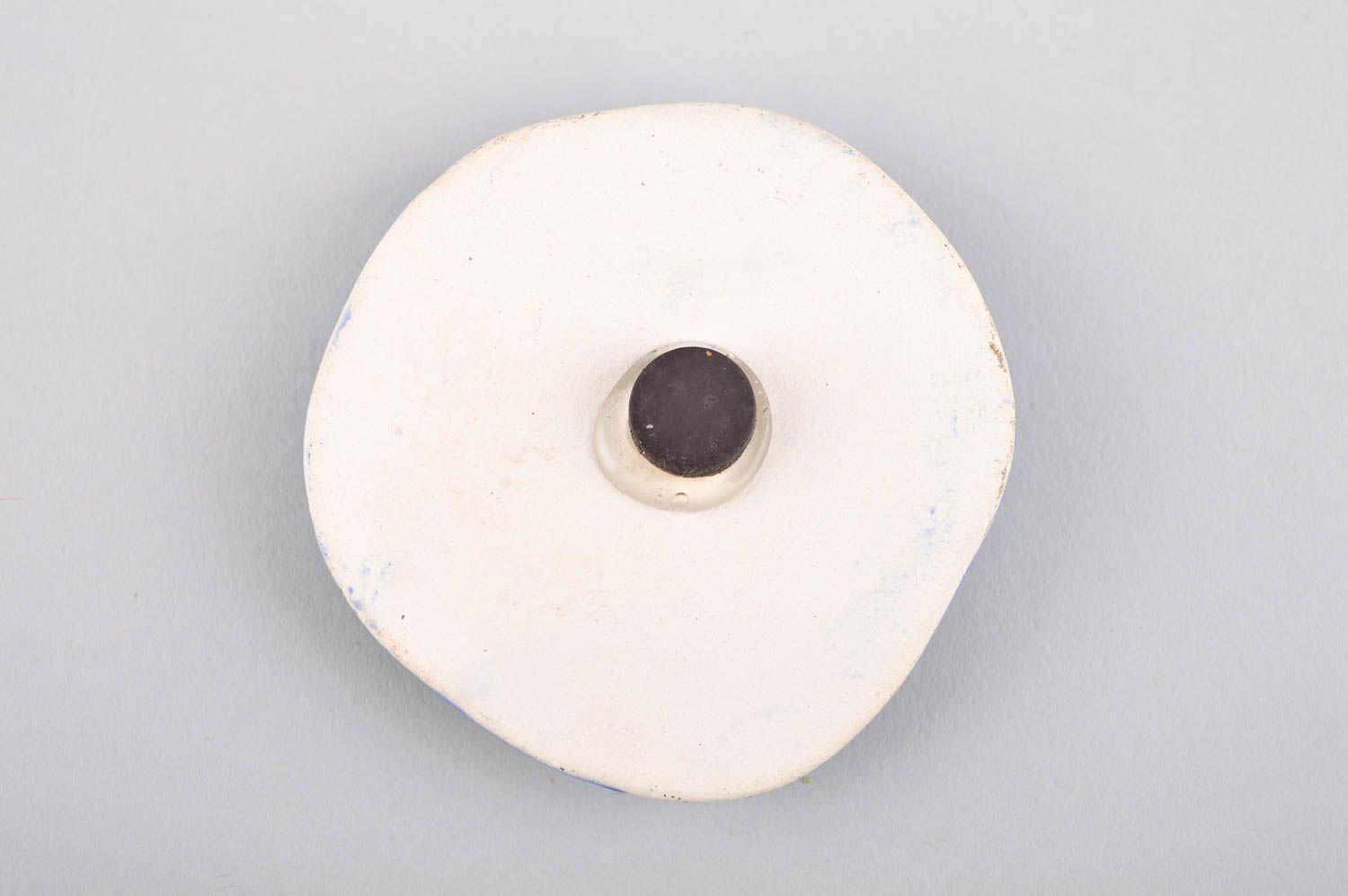 Imán de nevera artesanal souvenir original magnético para refrigerador azul foto 4