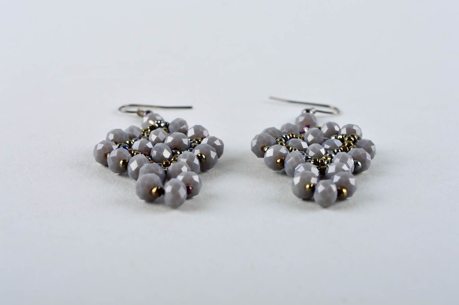 Handmade earrings bead earrings designer accessories fashion jewelry gift ideas photo 5