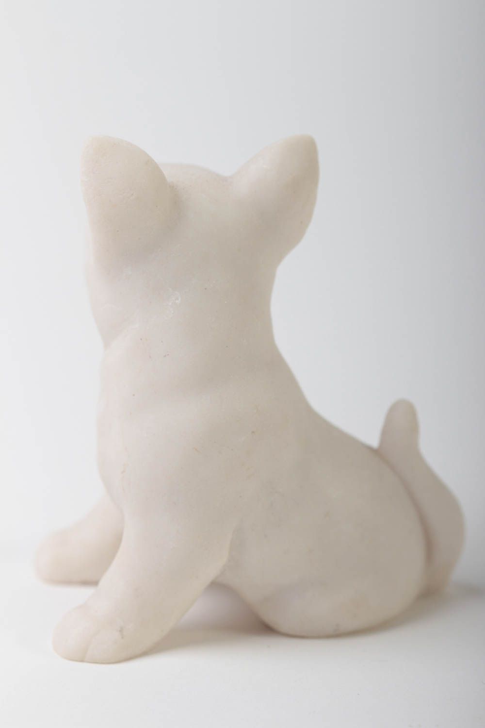 Handmade Tier Statue Deko Figur Haus Deko Miniatur Figur zum Bemalen Hund schön foto 3