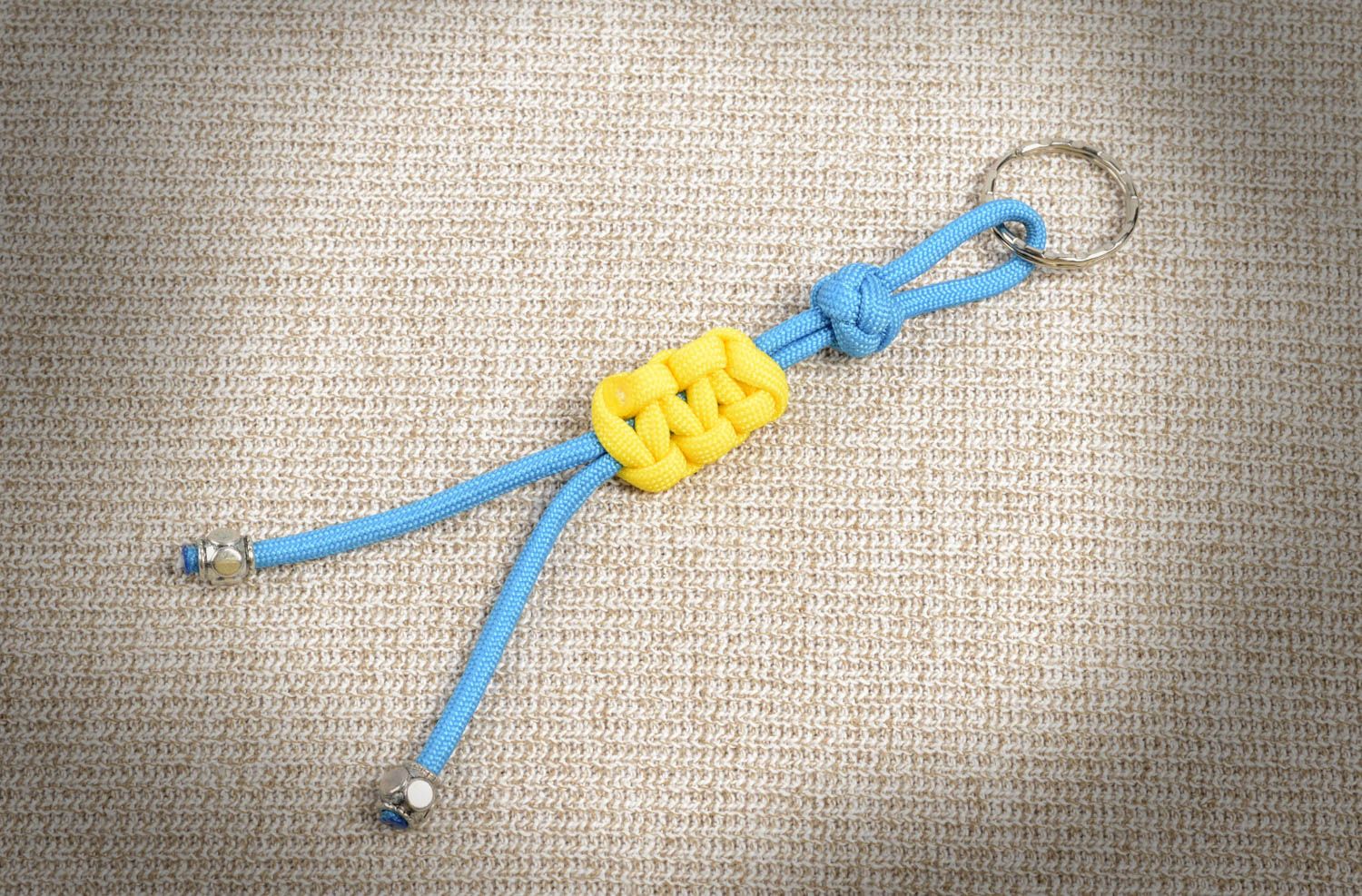 Unusual handmade woven cord keychain best keychain design fashion accessories photo 5