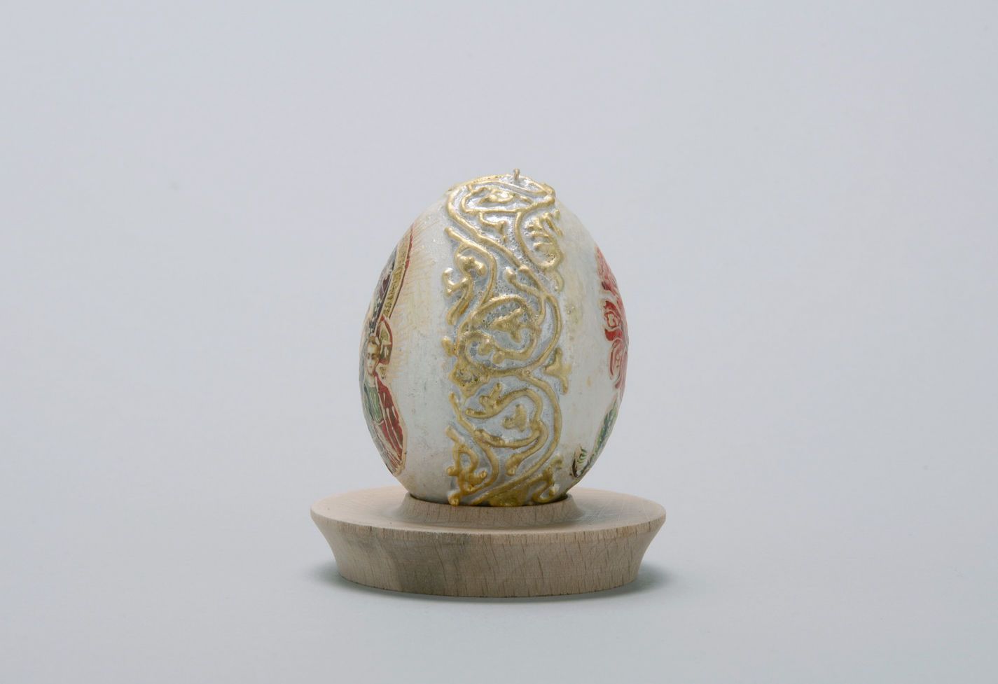 Uovo decorato a mano Madre di Dio decorazione pasquale uovo decorativo foto 4