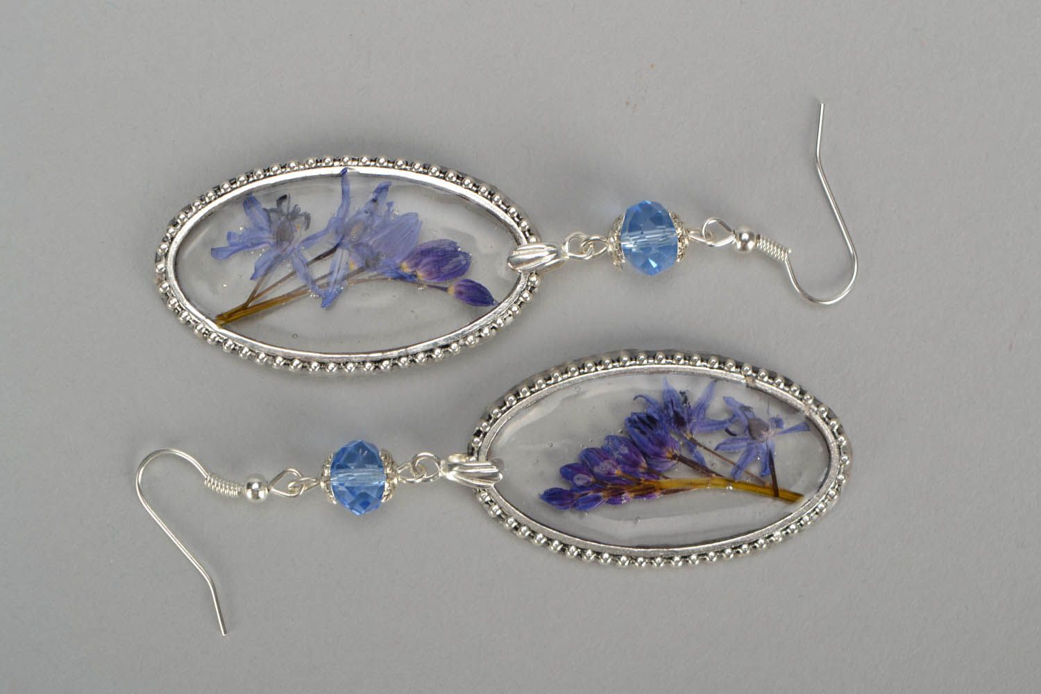 Earrings with lilac photo 3