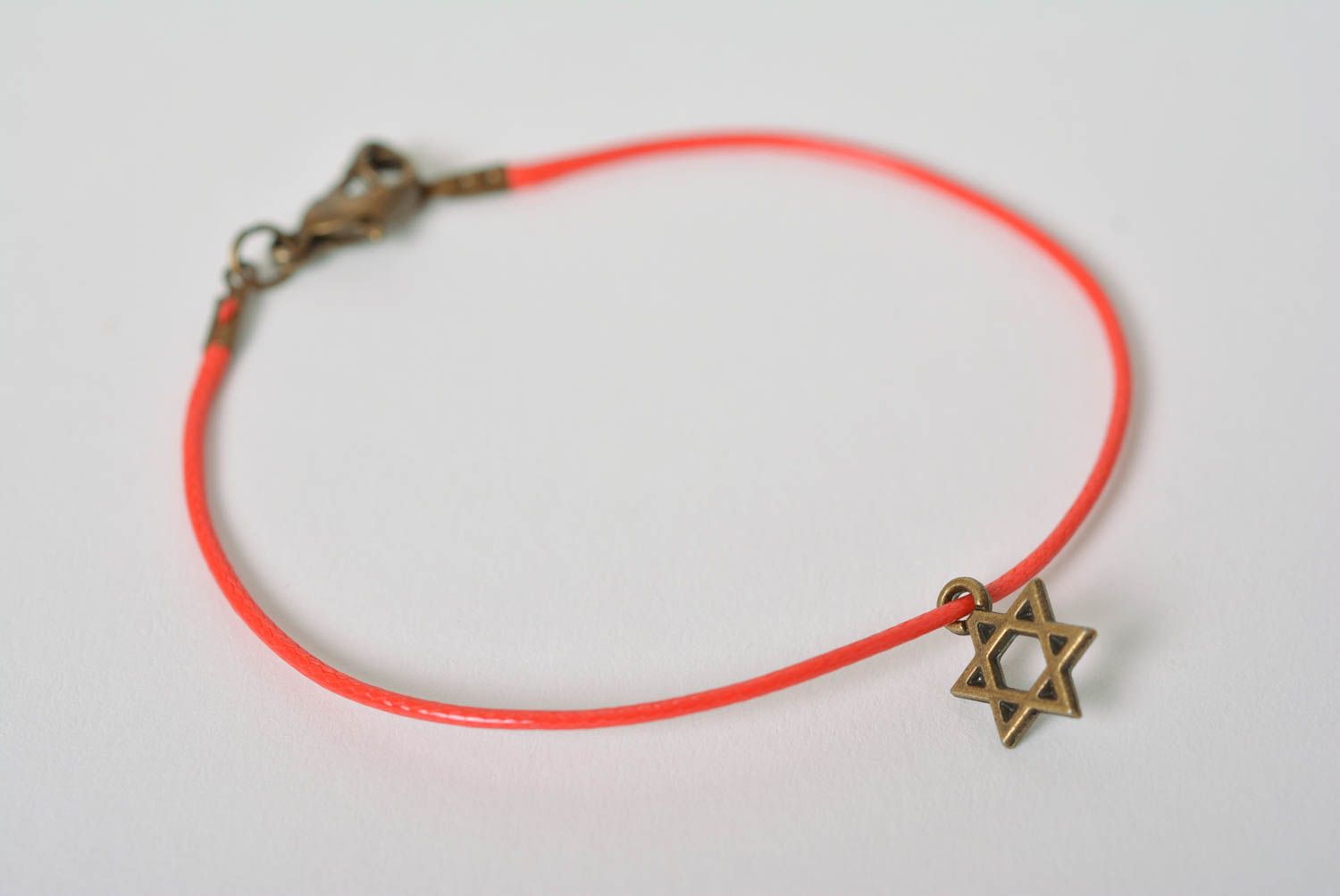 Rotes Armband handmade Schnur Armband Damen Schmuck Geschenk für Frauen stilvoll foto 5