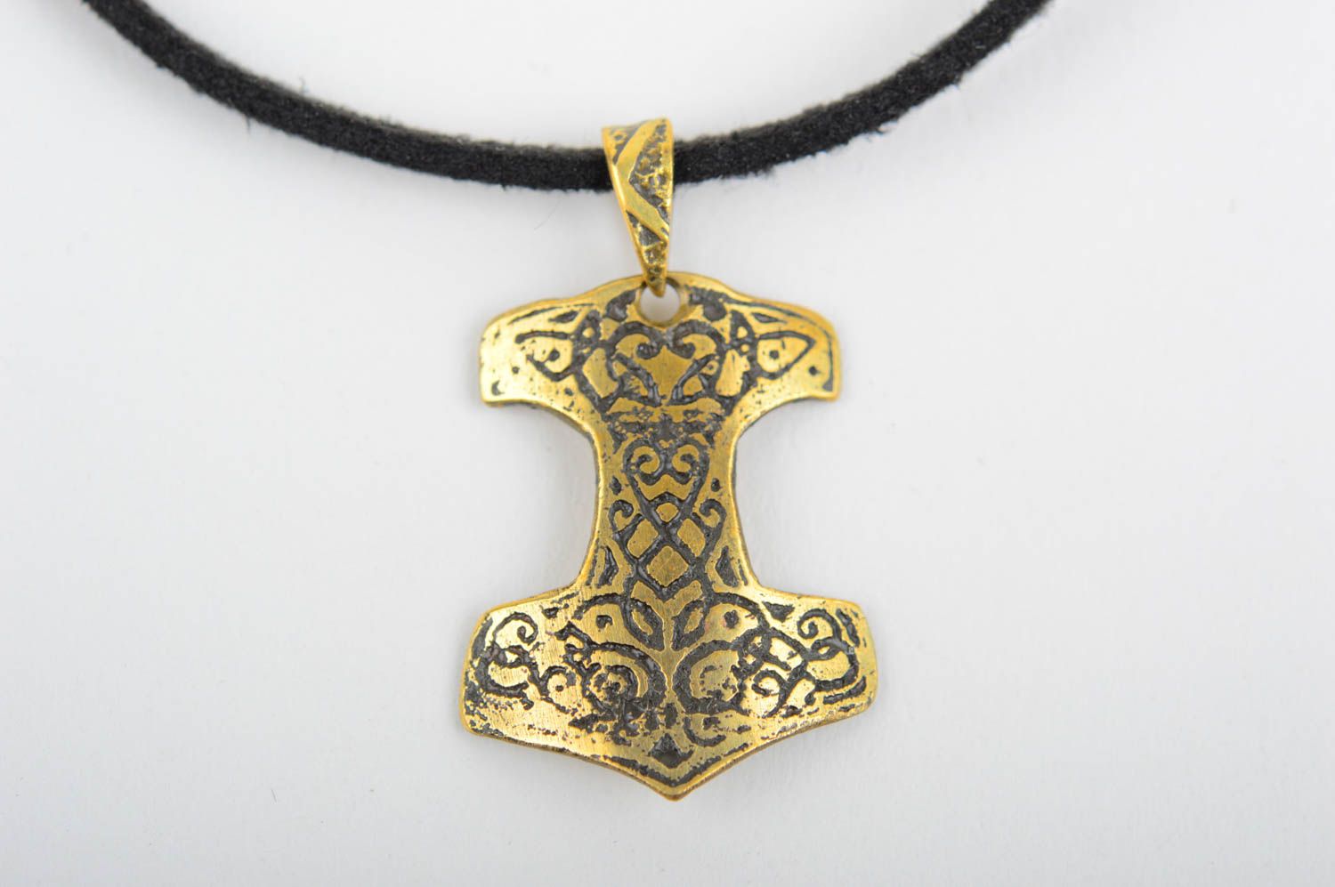 Handmade metal cute jewelry unusual brass pendant designer pendant for women photo 4