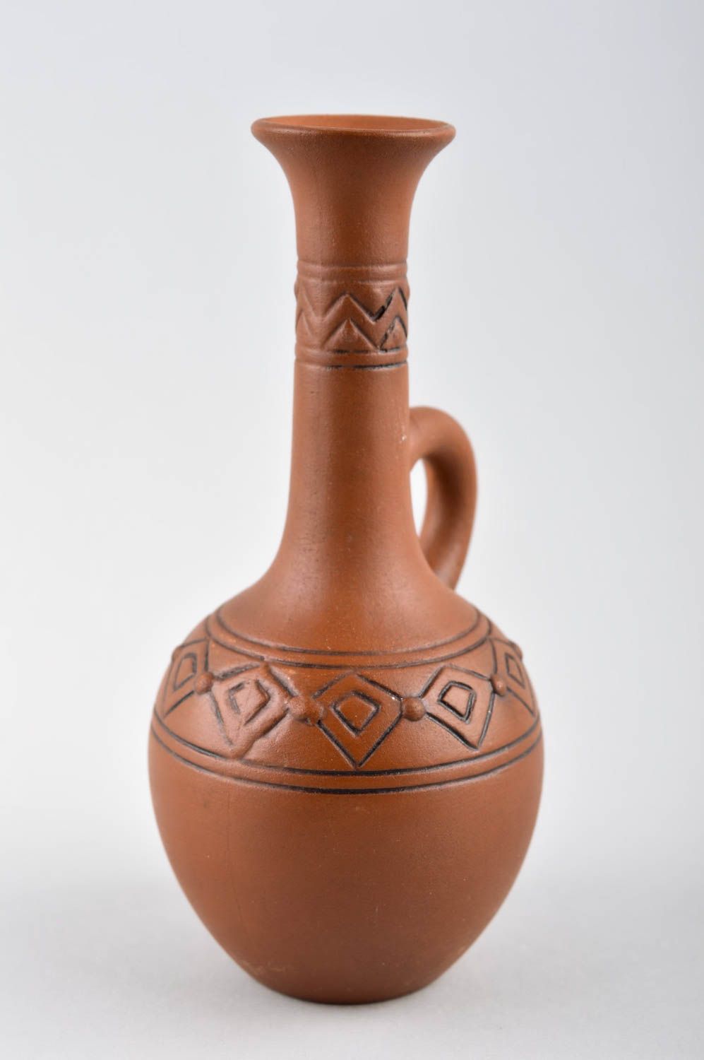 Jarro de cerámica artesanal marrón accesorio de cocina utensilio de cocina foto 3