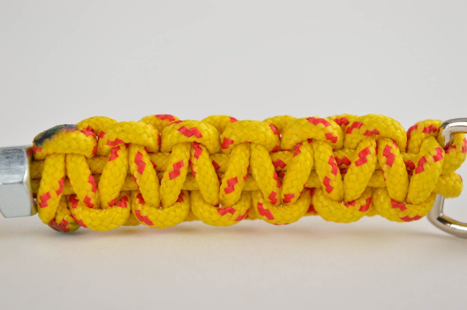 Handmade trinket designer accessory trinket for keys yellow lace trinket photo 2