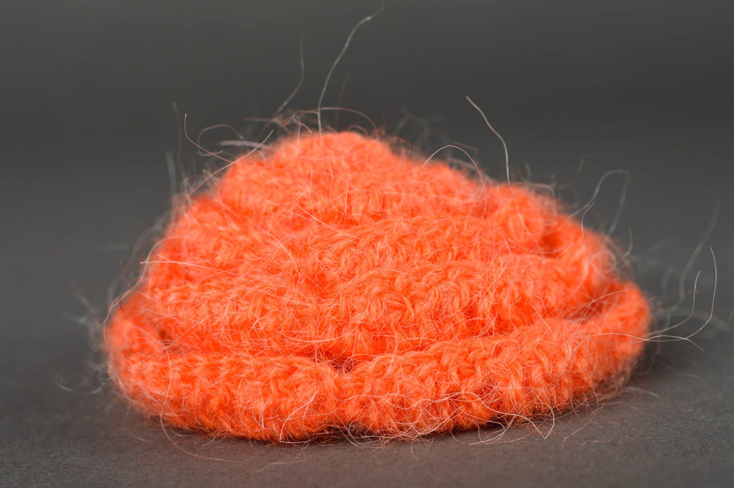 Goma para el pelo naranja artesanal accesorio para niñas regalo original foto 4
