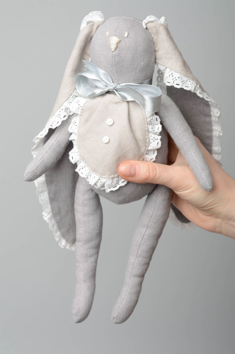Handmade soft toy Gentleman Rabbit photo 3
