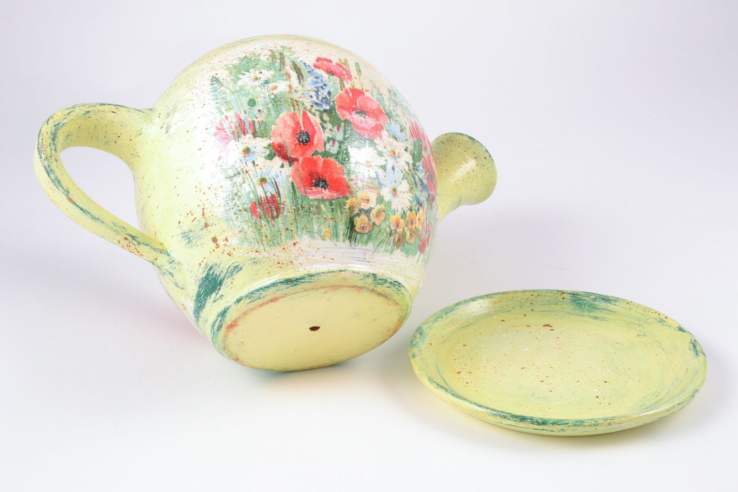 Ceramic flowerpot in the shape of teapot photo 5
