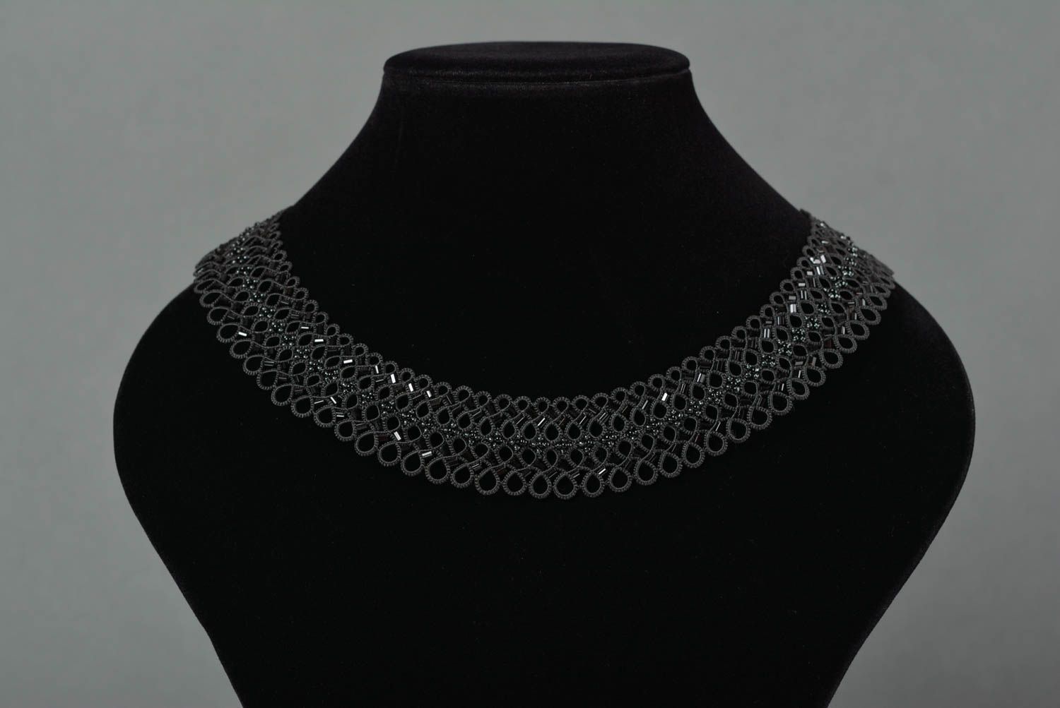 Ожерелье из бисера колье ручной работы модная бижутерия на шею женская фото 3