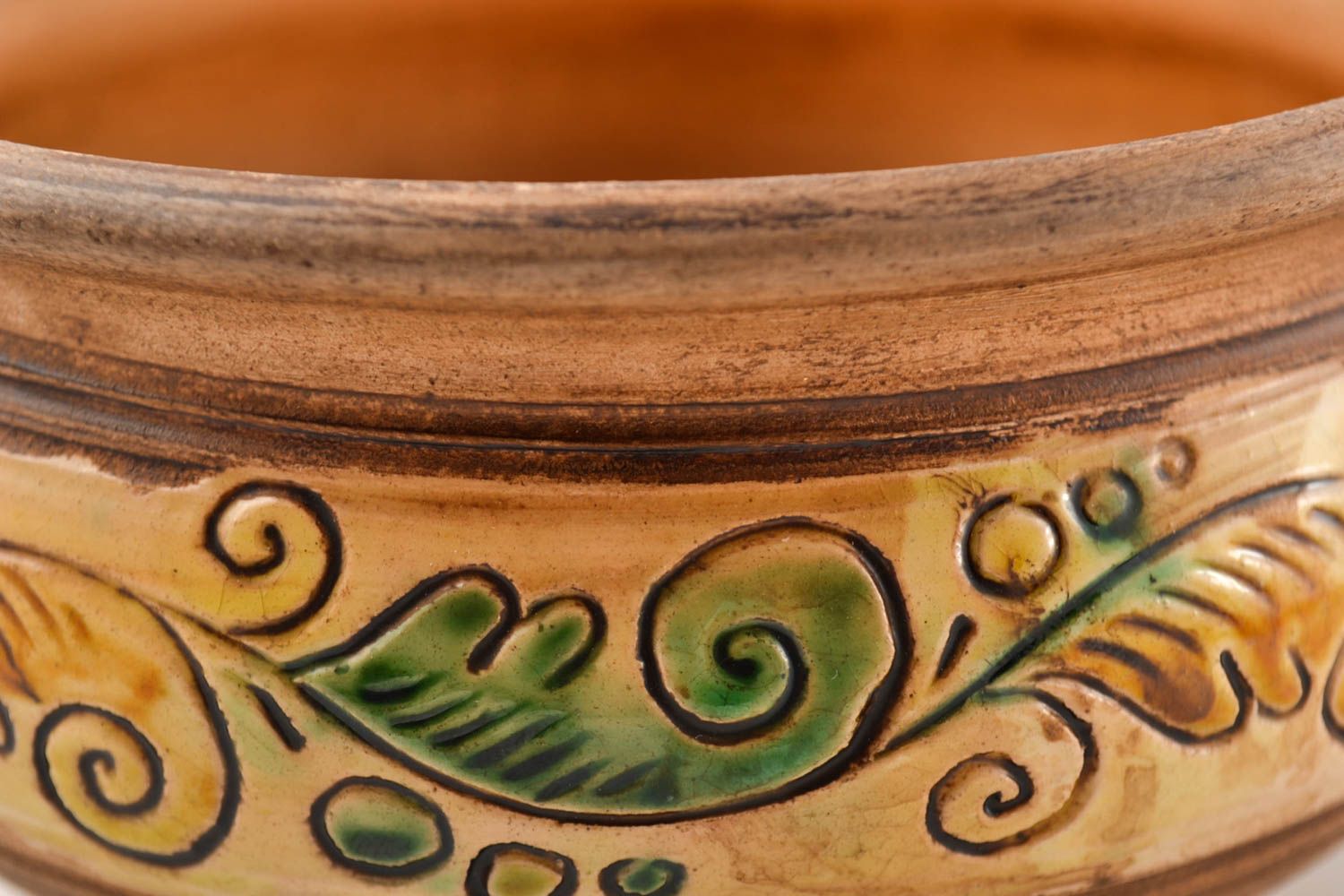 2 cuencos de cerámica hechos a mano vasijas de barro elementos decorativos foto 3