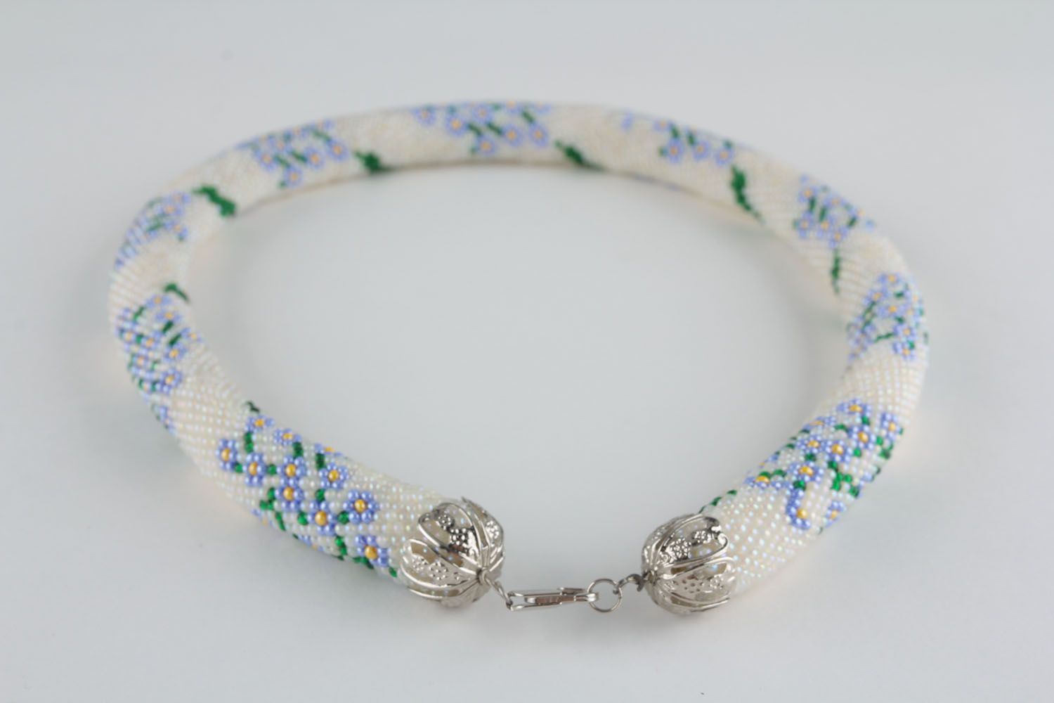 Tender beaded rope necklace photo 1