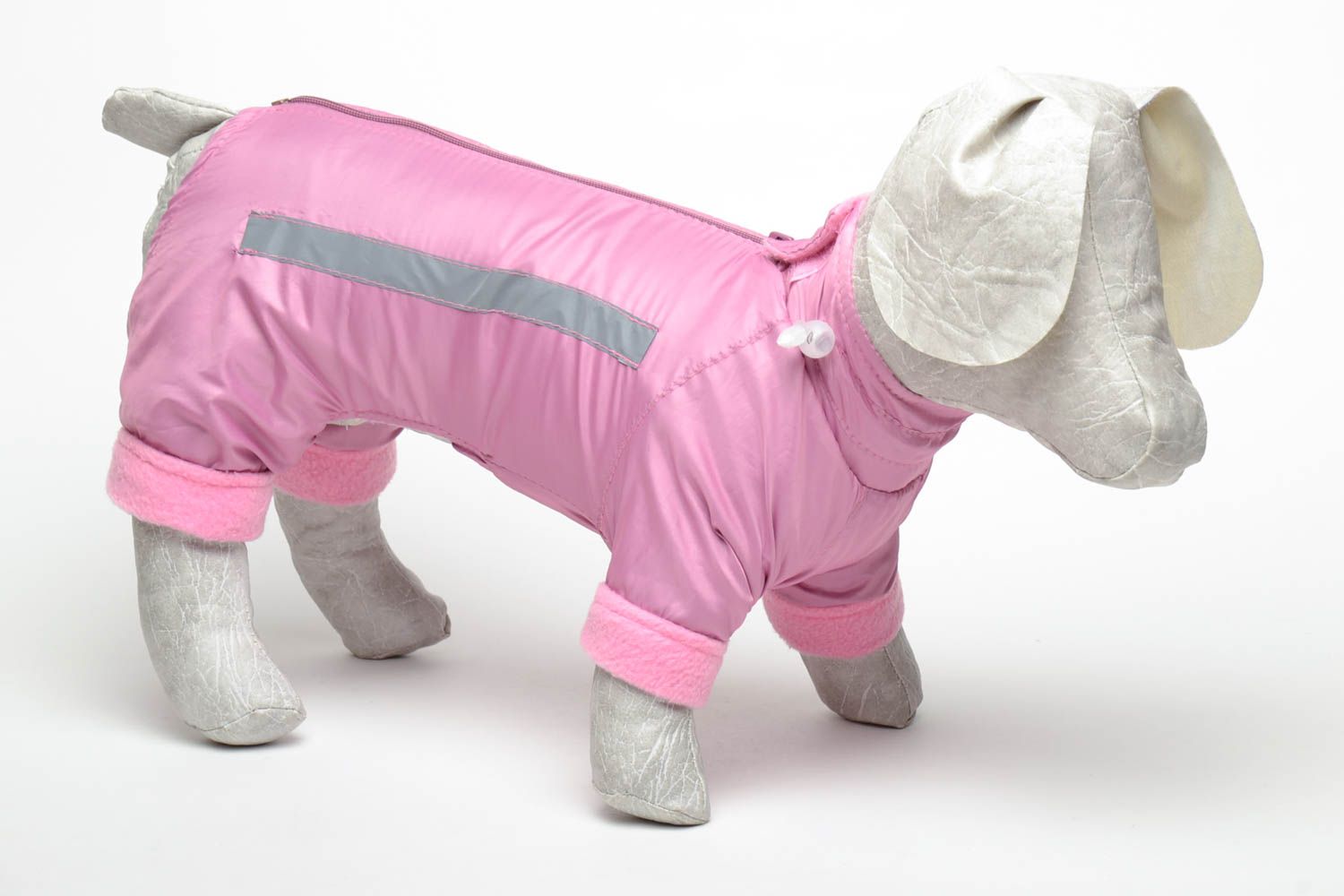 Розовый комбинезон для собак  фото 1