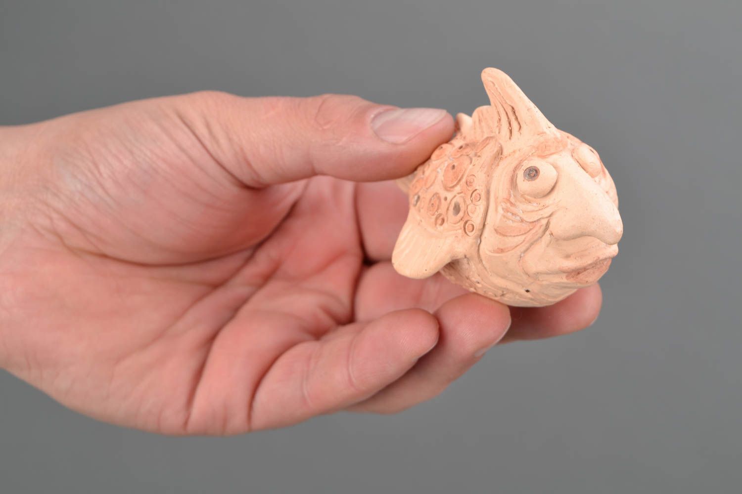 Ceramic penny whistle Fish photo 2