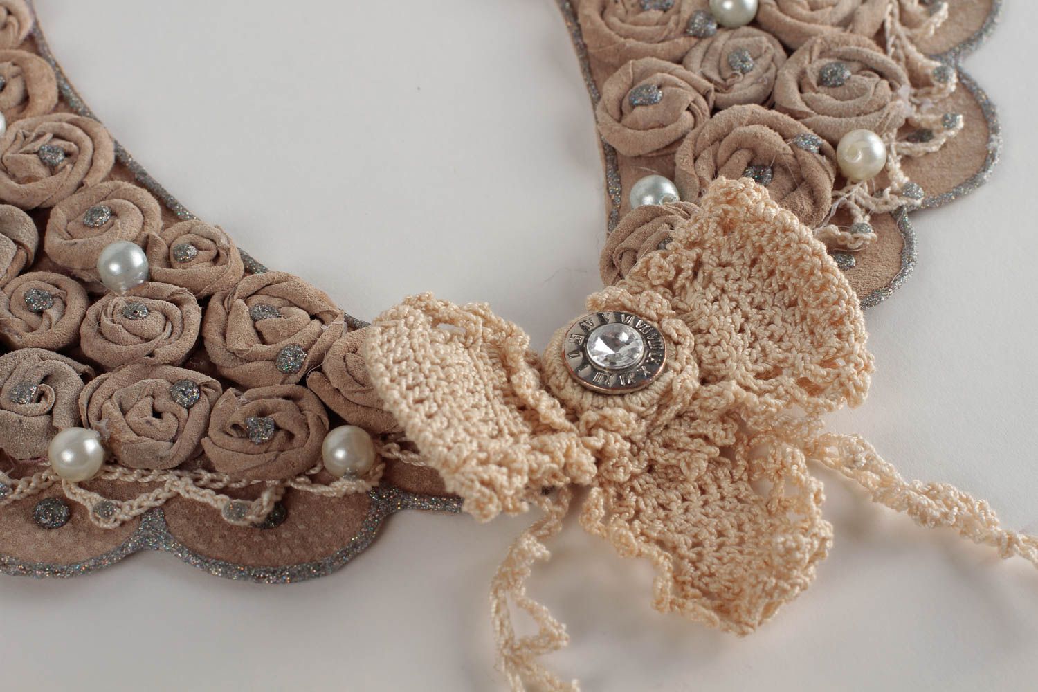 Handgefertigt Damen Collier Modeschmuck Halskette Accessoire für Frauen foto 5