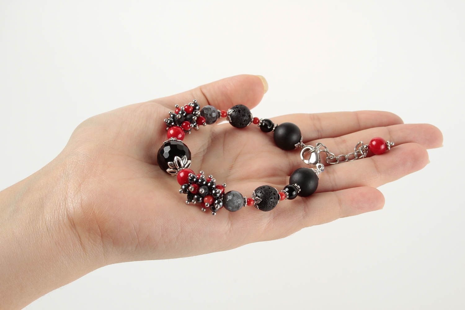Natural stone bracelet handmade bracelet with beads fashion jewelry for women photo 1